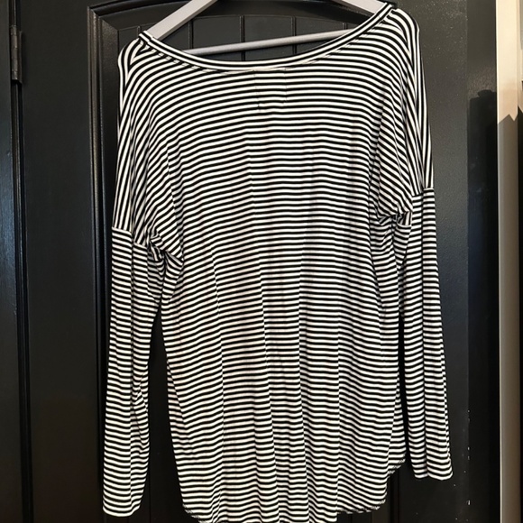Striped Long Sleeve Ladies Shirt - Picture 3 of 4